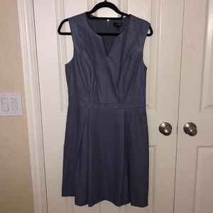 The limited periwinkle pleather dress